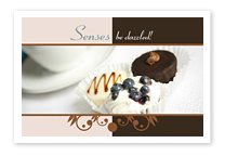 Bakery postcard template