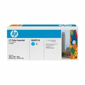 HP 124A (Q6001A) Cyan Toner Cartridge (2,000 Yield)