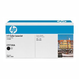 HP C9730A Black Color LaserJet Toner Cartridge (13,000 yield)
