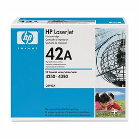 HP 42X (Q5942X) Black Toner Cartridge (20,000 Yield)