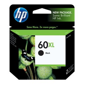 HP 60XL (CC641WN) (High Yield) Black Ink Cartridge (600 Yield)